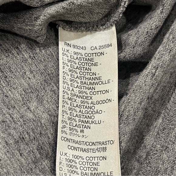 Diesel Men’s Short-Sleeve Gingham Collar Polo Heather Gray Medium Slim Cut Black - Picture 13 of 16